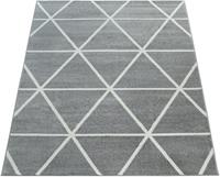 Paco Home Vloerkleed Stella 401 Vloerkleed, pastelkleuren, geruit design, Scandinavisch motief, korte pool