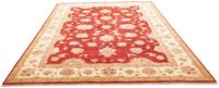 Morgenland Wollteppich Ziegler Teppich handgeknüpft rot, rechteckig, 6 mm Höhe