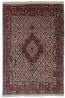 Morgenland Wollteppich Täbriz Teppich handgeknüpft blau, rechteckig, 8 mm Höhe