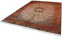 Kayoom Seidenteppich Kashan 12287, rechteckig, 10 mm Höhe, Einzelstück mit Zertifikat, Wohnzimmer