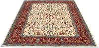 Morgenland Wollteppich Afghan Teppich handgeknüpft beige, rechteckig, 8 mm Höhe