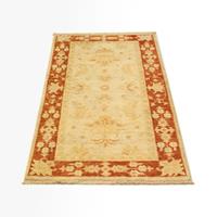 Morgenland Wollteppich Farahan Teppich handgeknüpft beige, rechteckig, 7 mm Höhe