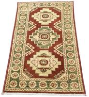 Morgenland Wollteppich Ziegler Teppich handgeknüpft rot, rechteckig, 7 mm Höhe
