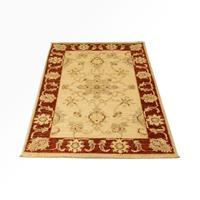 morgenland Wollteppich "Ziegler Teppich handgeknüpft beige", rechteckig