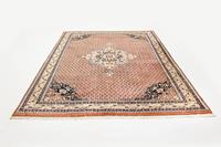Morgenland Wollteppich Sarough Teppich handgeknüpft orange, rechteckig, 10 mm Höhe