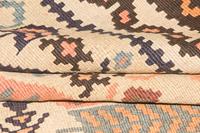 Morgenland Wollteppich Kelim Teppich handgewebt beige, rechteckig, 6 mm Höhe, Kurzflor