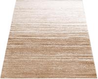 PACO HOME Moderner Designer Teppich Kurzflor Flachflor Velours Farbverlauf In Creme Beige