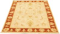 Morgenland Wollteppich Ziegler Teppich handgeknüpft beige, rechteckig, 8 mm Höhe