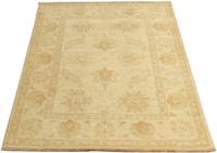 Morgenland Wollteppich Farahan Teppich handgeknüpft beige, rechteckig, 7 mm Höhe