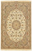 Morgenland Teppich Isfahan Teppich handgeknüpft beige, rechteckig, 7 mm Höhe, handgeknüpft