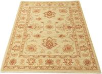 Morgenland Wollteppich Ziegler Teppich handgeknüpft beige, rechteckig, 8 mm Höhe