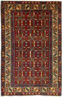 Morgenland Wollteppich Schirwan Teppich handgeknüpft rot, rechteckig, 8 mm Höhe