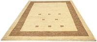 Morgenland Wollteppich Loribaft Teppich handgeknüpft beige, rechteckig, 18 mm Höhe, handgeknüpft