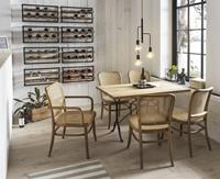 Artistiq Living Artistiq Eetkamerstoel Takeshia Teak en rotan - Hout