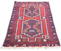 Morgenland Wollteppich Belutsch Teppich handgeknüpft rot, rechteckig, 12 mm Höhe, handgeknüpft