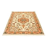 Morgenland Teppich Täbriz 50 Raj Teppich handgeknüpft beige, rechteckig, 7 mm Höhe, handgeknüpft