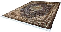 Kayoom Seidenteppich Kashan 220, rechteckig, 10 mm Höhe, Einzelstück mit Zertifikat, Wohnzimmer