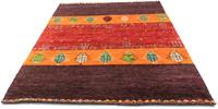 Morgenland Teppich Designer Teppich handgeknüpft orange, rechteckig, 18 mm Höhe, Viskose