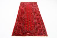 Morgenland Wollteppich Buchara Teppich handgeknüpft rot, rechteckig, 6 mm Höhe