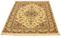 Morgenland Teppich Täbriz 50 Raj Teppich handgeknüpft beige, rechteckig, 7 mm Höhe, handgeknüpft