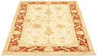 Morgenland Wollteppich Ziegler Teppich handgeknüpft beige, rechteckig, 8 mm Höhe