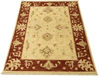 Morgenland Wollteppich Ziegler Teppich handgeknüpft beige, rechteckig, 8 mm Höhe