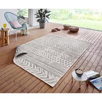 NORTHRUGS Teppich "BIRI Wendeteppich", rechteckig, In- und Outdoor geeignet, im Boho Stil, Flachgewebe