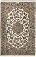 Morgenland Teppich Keshan Teppich handgeknüpft beige, rechteckig, 8 mm Höhe