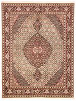 Morgenland Wollteppich Täbriz 40 Raj Teppich handgeknüpft beige, rechteckig, 7 mm Höhe, handgeknüpft