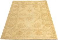 Morgenland Wollteppich Farahan Teppich handgeknüpft beige, rechteckig, 7 mm Höhe