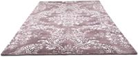 Morgenland Wollteppich Designer Teppich handgeknüpft rosa, rechteckig, 10 mm Höhe, handgeknüpft