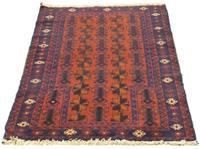 Morgenland Wollteppich Belutsch Teppich handgeknüpft orange, rechteckig, 8 mm Höhe, handgeknüpft