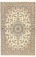 Morgenland Wollteppich Nain 9la Teppich handgeknüpft beige, rechteckig, 8 mm Höhe