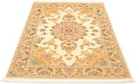 Morgenland Teppich Täbriz 50 Raj Teppich handgeknüpft beige, rechteckig, 7 mm Höhe, handgeknüpft