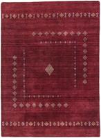 Morgenland Wollteppich Loribaft Teppich handgewebt rot, rechteckig, 14 mm Höhe, Kurzflor