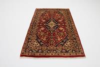 Morgenland Wollteppich Keshan Teppich handgeknüpft rot, rechteckig, 8 mm Höhe