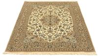 Morgenland Teppich Ghom Teppich handgeknüpft beige, rechteckig, 7 mm Höhe, handgeknüpft
