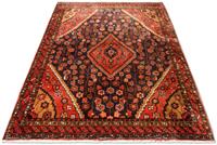 Morgenland Wollteppich Qaraja Teppich handgeknüpft blau, rechteckig, 8 mm Höhe, handgeknüpft