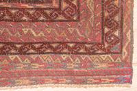 Morgenland Wollteppich Kelim Afghan Teppich handgewebt rot, quadratisch, 6 mm Höhe, Kurzflor
