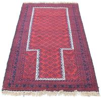 Morgenland Wollteppich Belutsch Teppich handgeknüpft rot, rechteckig, 10 mm Höhe, handgeknüpft