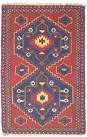 Morgenland Wollteppich Belutsch Teppich handgeknüpft rot, rechteckig, 15 mm Höhe, handgeknüpft