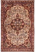 Morgenland Wollteppich Gholtogh Teppich handgeknüpft beige, rechteckig, 11 mm Höhe, handgeknüpft