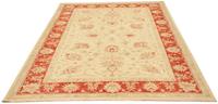 Morgenland Wollteppich Ziegler Teppich handgeknüpft beige, rechteckig, 8 mm Höhe