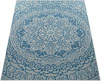 Paco Home Vloerkleed Coco 205 Platweefsel, paisleymotief, geschikt voor binnen en buiten