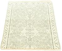 Morgenland Wollteppich Designer Teppich handgeknüpft beige, rechteckig, 6 mm Höhe, handgeknüpft