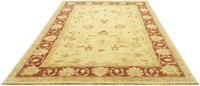 Morgenland Wollteppich Ziegler Teppich handgeknüpft beige, rechteckig, 7 mm Höhe