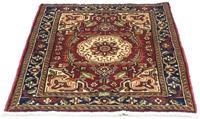 Morgenland Wollteppich Heriz Teppich handgeknüpft braun, rechteckig, 10 mm Höhe, handgeknüpft