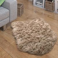 Paco Home Fellteppich Playa 960, rechteckig, 60 mm Höhe, Kunstfell, Flokati-Optik, Hochflor, weich und flauschig, Uni-Farben, ideal im Wohnzimmer & Schlafzimmer