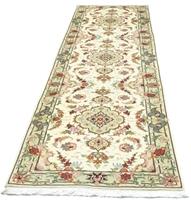 Morgenland Wollteppich Täbriz Teppich handgeknüpft beige, rechteckig, 10 mm Höhe