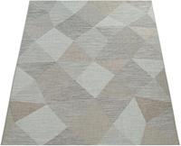 Paco Home Vloerkleed Kortrijk 743 Platweefsel, modern design, pastel-kleuren, geschikt voor binnen en buiten, woonkamer
